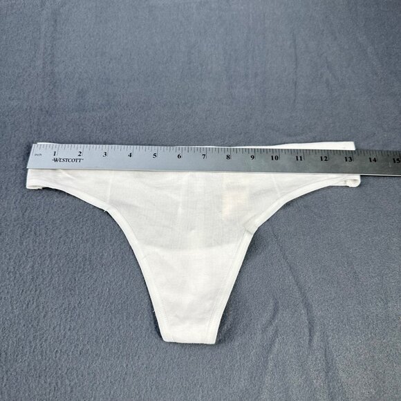 Aerie Women's Size Medium  Panty Thong Tanga White New With Tags - Picture 8 of 10